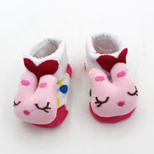 Load image into Gallery viewer, Excellent Quality Baby Girl Foot Socks Funny Happy Socks Newborn Rubber Anti Slip Socks