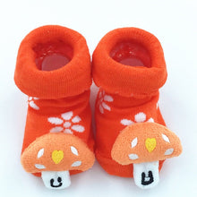 Load image into Gallery viewer, Excellent Quality Baby Girl Foot Socks Funny Happy Socks Newborn Rubber Anti Slip Socks